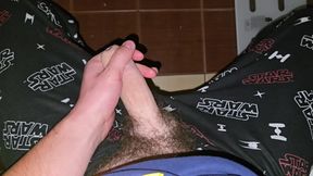 Masturbating My Big Hairy Dick in the Bathroom