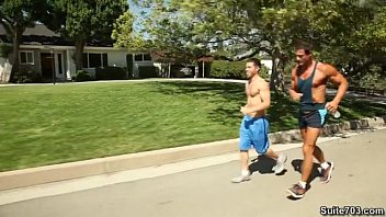 Alex Cox &amp_ Trstan Jaxx get hot after a nice Jog!