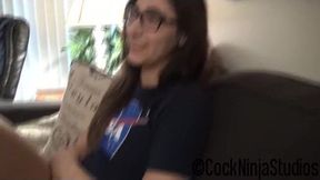 Nerdy Stepsister's Wild Adventure with Stepbrother Before Space Camp - Cock Ninja Studios - Starring Addy Shepherd