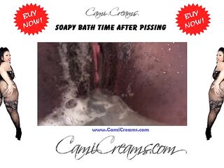 big beautiful woman Black Juicy Sounds Soapy Bushy Pink Vagina Fingered Bathtub - Cami Creams