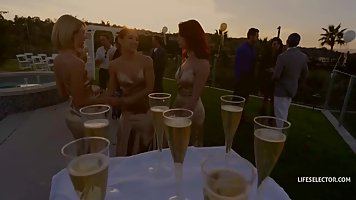 Khloe Kapri is often working as a waitress during private events, just to get fucked hard