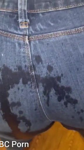 Pissing My Self Hubby Pissing on My Big Booty
