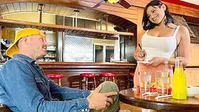 Big Tits Hot Waitress