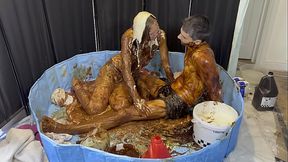 HORRENDOUS Food Fuck Sploshing WAM Mess!