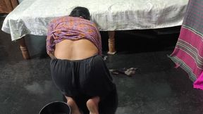 My Step Aunty Is Cleaning the House and I Hugged My Step Aunty