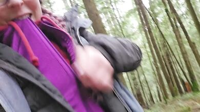 Nerdy Faery Squats Pissing in the Forest