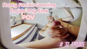 [Gay] Public Jerk, Look Change & Nasty Facial Gooning Inside My Sink