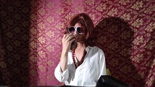 Substitute professor the sexy professor stroke off her clit till it semen