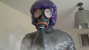 GBRUBBER en vinyle et masque à gaz