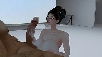 Viejo aprovechando que su vieja salio de casa para traer a jovencita de color rosa