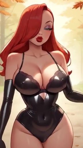 Happy Halloween by Stepsister Jessica from Who Framed Roger Rabbit! Perfect Big Boobs Bouncing   Clip 1