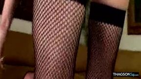Blonde MILF Deepthroats Huge Cock and Gets Ass Stretched Wide