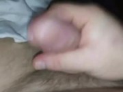 Jerking off with only half a chub