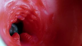 Super quality squelchy wet hole ASMR camera inside