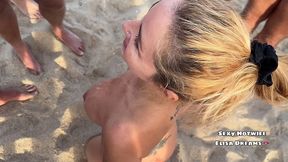 baisee par trois voyeurs et bukkake sur la plage : 21 ejacs voici pour ce ...