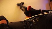 pulling out my EXTREMELY LONG SOUND and cum on latex