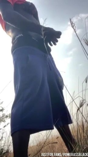Masturbating Alone Intensely in the Bush