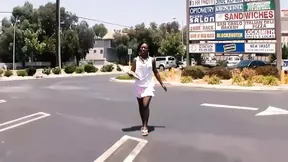 Blacked out babe gets her hole stretched