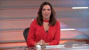 Ana Paula Araujo - Sexy e Gostosa de Vermelho - Bom Dia Brasil (30.04.21)