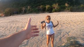 You wanna know why this Thai tart came home to get hammered after sun-bathing on the beach?