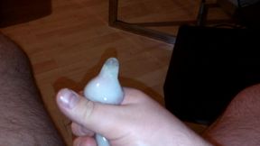 Cumming in a condom
