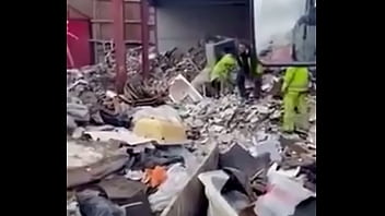 he found a  Fleshlight in the garbage heap and used it