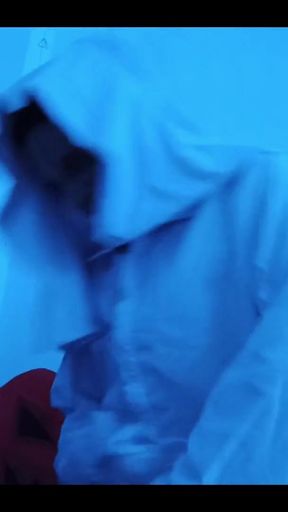 Captivating moment from &quot;A HORROR STORY - The Man in White Halloween-themed horror porn video - sucks a big cock and ends up&hellip;&quot;