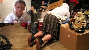 Spanked For Not Cleaning The Garage