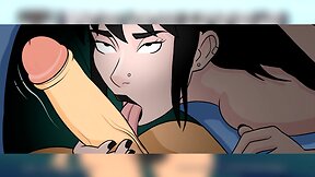 Futanari motion comic: part 2 - girlfriend gives blowjob