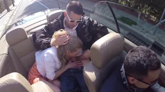 Latvian blonde Lolly Gartner fucked publicly by Alberto Blanco in Spain