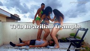 Trio Brazilian Trample - Feat Goddess Marcy, Queen Kelly Cakes, Amazon Lorrayne, Joey Feetgirls