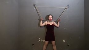 chinese chain bondage to the wall