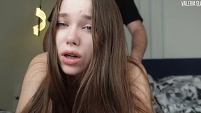 Cute-faced Russian stepdaughter begs for anal creampie - Amateur Porn