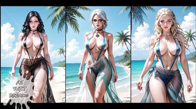 Witcher girls gangbang Daenerys in animated orgy creampie