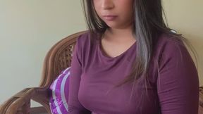 Looner latina girl blowing balloons nude