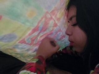 My princess milks me beneath the covers and then I put it in her in 4