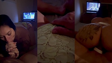 Sentei bem gostoso no meu pau do meu macho