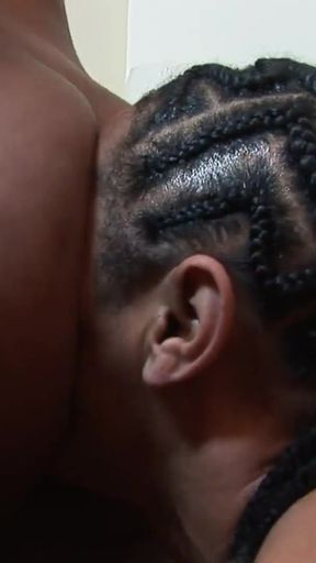 Jaw-dropping moment from "Black teen with natural tits picked up on the street"