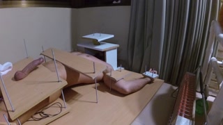 Amateur Femdom. Needle and handjob torture