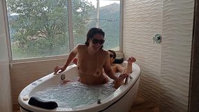 raquel metendo com empresario na pousada durante as ferias