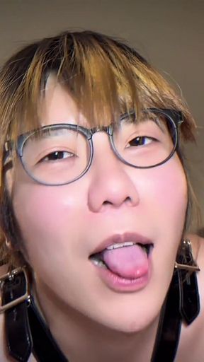 Cute Asian Ladyboy BDSM Bondage Cumshot