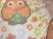 Abdl diaper boy soaking his goodnights again