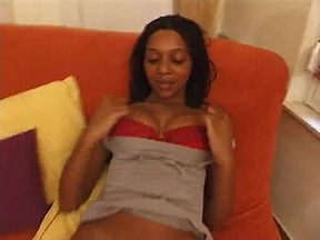 Hairy ebony girl fucked and fingered