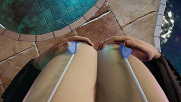 Kasumi x Futanari phase 4 in pool
