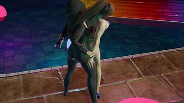 Kasumi x Futanari phase 4 in pool