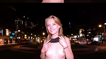 Hot & Risky Blowjob in the Middle of Berlin, Germany (Blonde Teen)