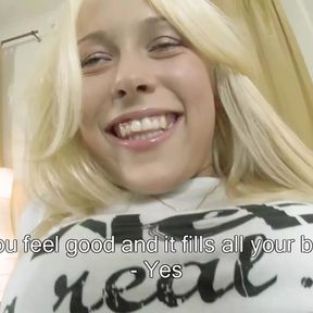 Amazing blonde German teen adores cum in her asshole