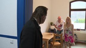 Sexy blonde plays on huge cock and gets butthole get fucked