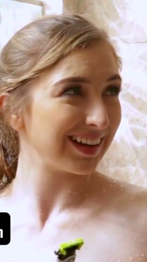 StepSiblings - My Big Assed Hot Stepsis Let Me Fuck Her In The Shower And Then Swallows My Cum   Clip 1