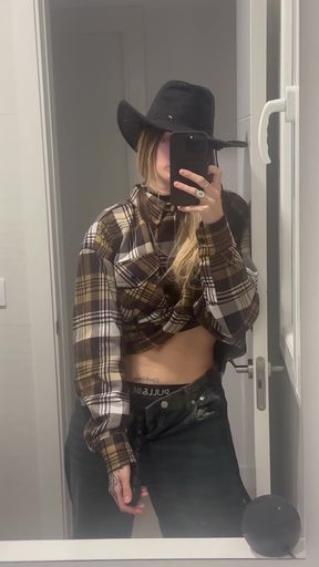 Western-themed photoshoot